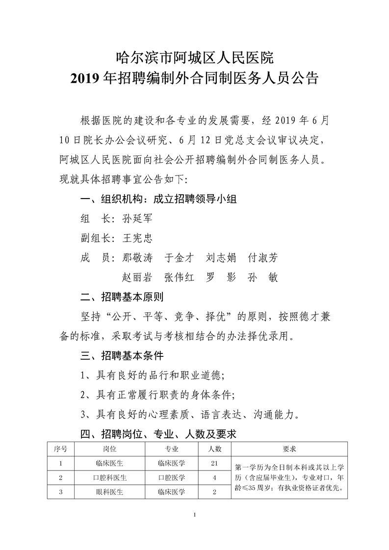 阿城区发展和改革局最新招聘信息